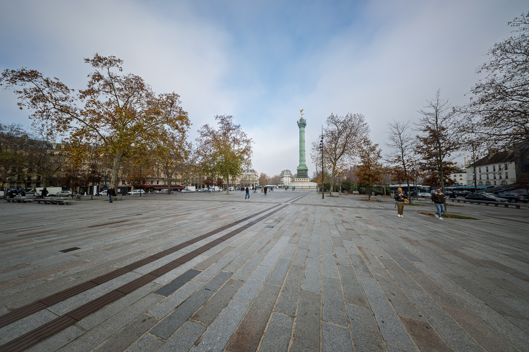 Bastille ur vidvinkelperspektiv